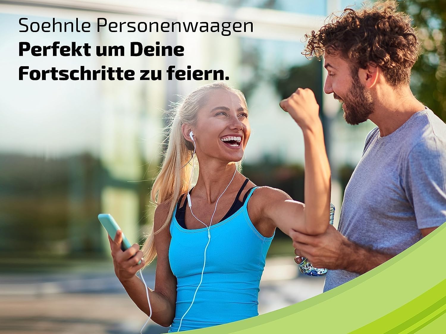 Soehnle Style Sense Safe 300 Personen Digitalwaage mit extragroßer LCD-Anzeige, flache Personenwaage mit Anti-Fingerprint-Beschichtung, Waage aus Edelstahl