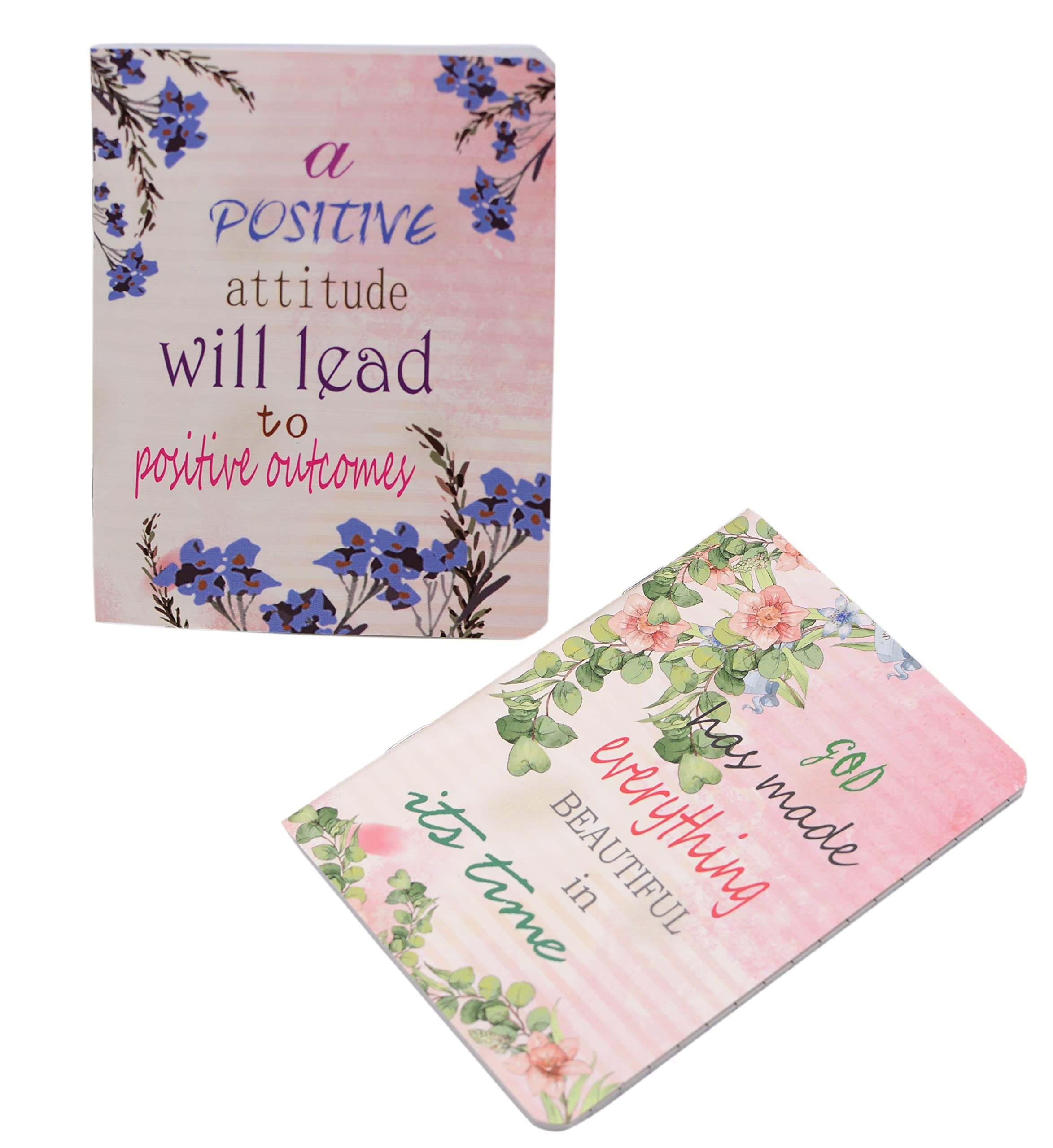 Inspirierende Mini-Notizblöcke mit Blumenmuster, Happy Journal, kleine Notizbücher, Großpackung für Party, Büro, Zuhause, Kollegen, Reisen, Geschenk, Zubehör (100 Stück, 8 Stile, florales inspirierend