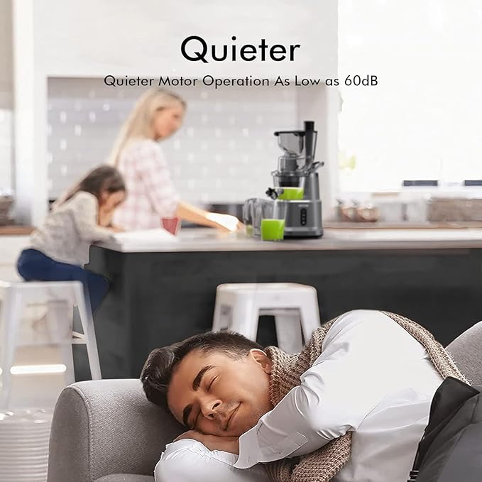 Extractor Jugos Prensado Frío Boca Ancha 3.3" 200W 28V miniatura 8