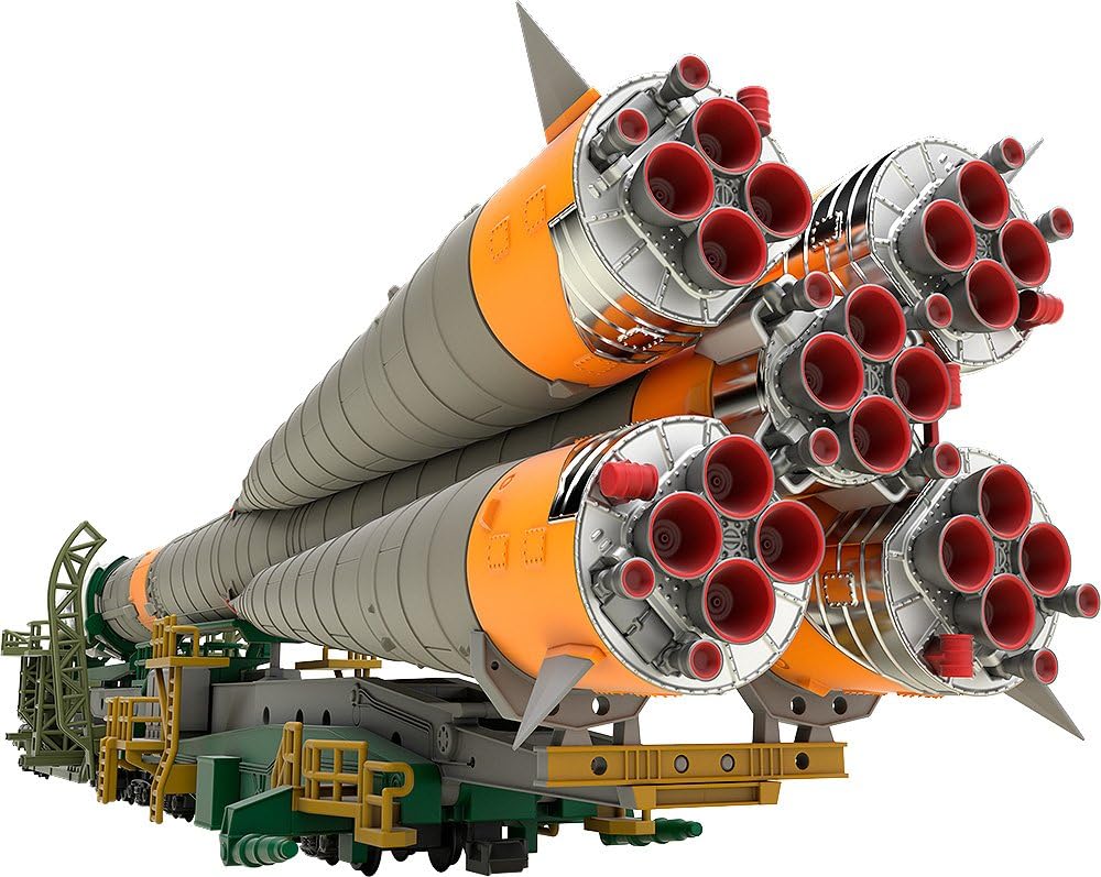 Good Smile Soyuz Rocket & Transport Train 1: 150 Scale Plastic Model Kit