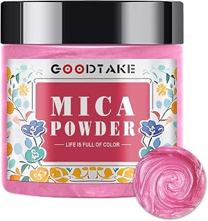 GOODTAKE Hot Pink Mica Powder | Pure Natural | Epoxy Resin Color Pigment | Non-Toxic | Mica Powder for Resin, Soap Making, Candle Making, Bath Bomb, Slime Pigment (Hot Pink, 2 oz)