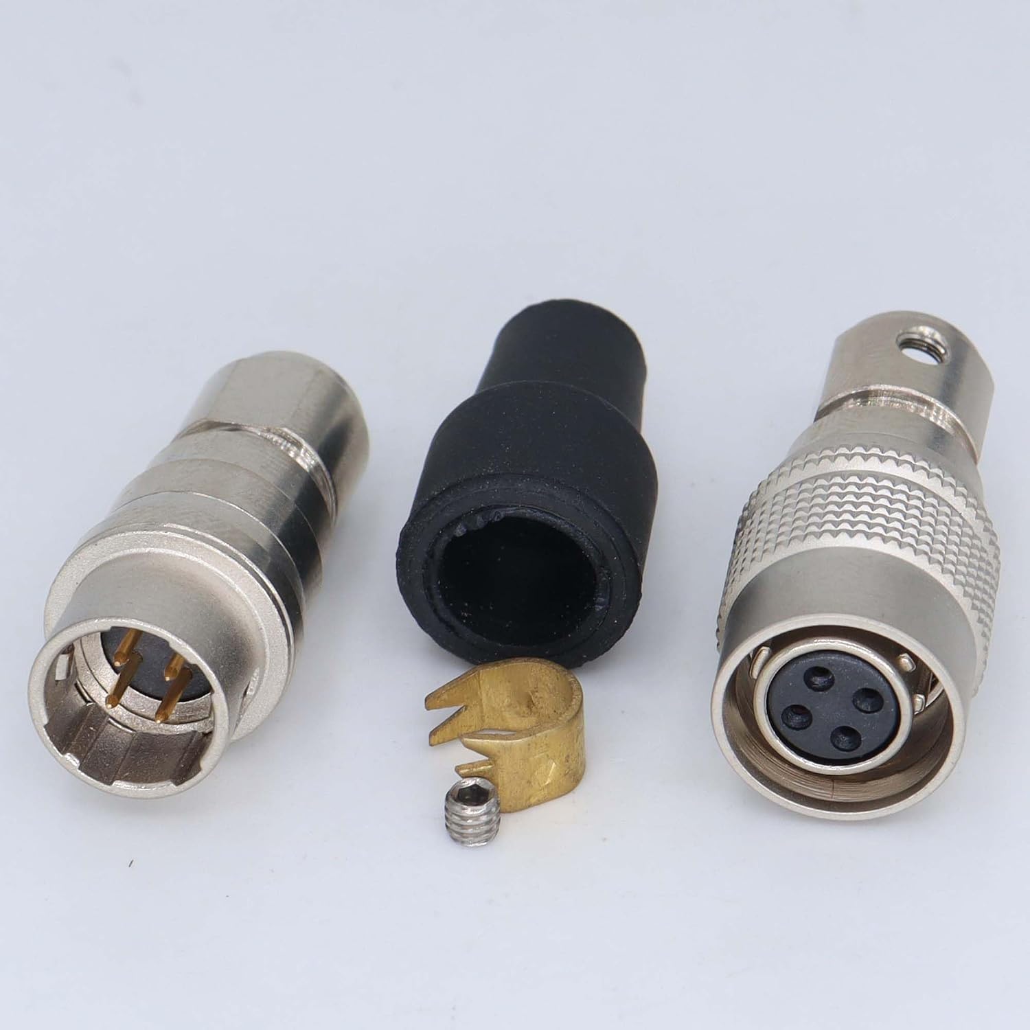 HR10A 4 Pin Electrical LED Camera Connector, Female Plug Male Socket