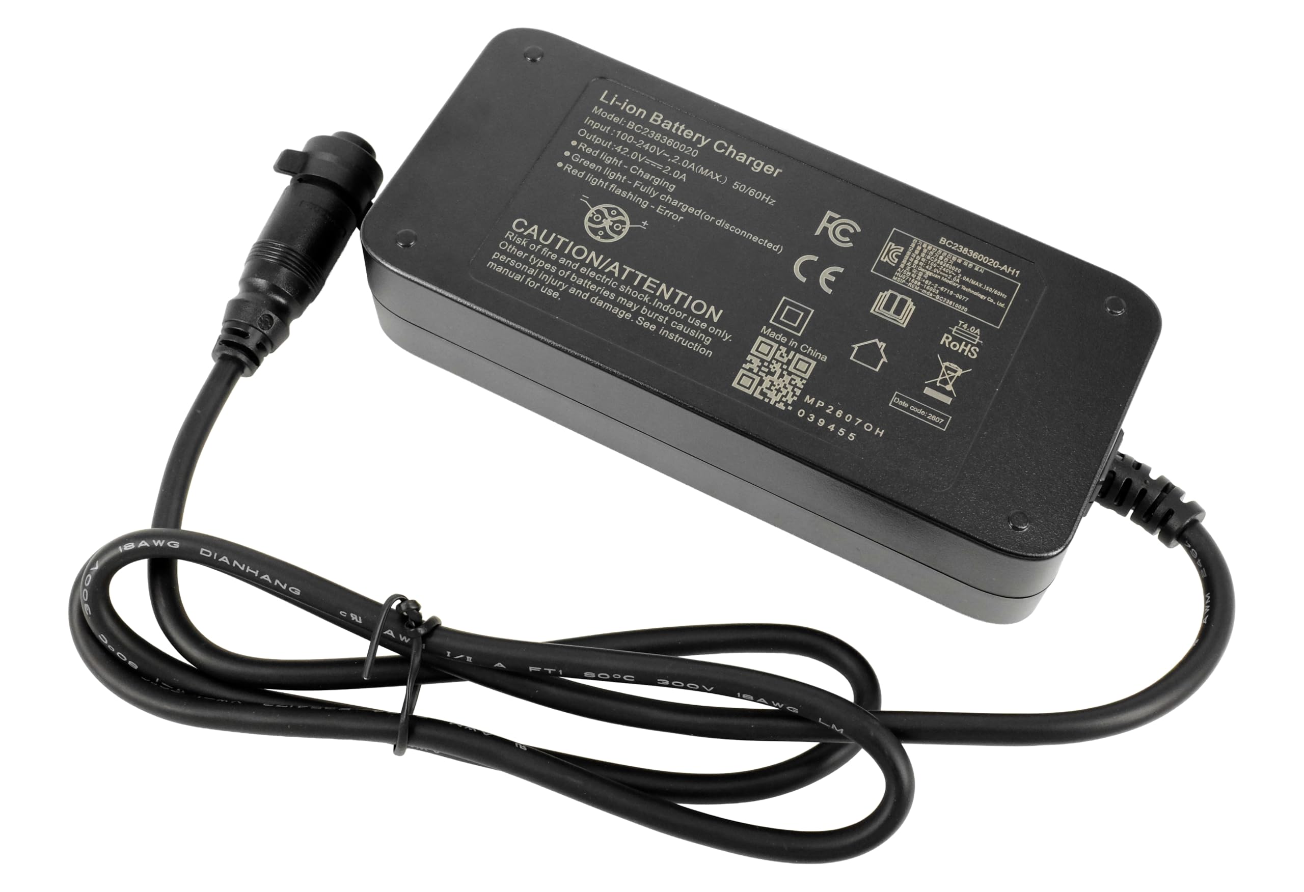 PowerSmart 42V 2A Ladegerät Ersatz für 36V Lapierre e-Sensium/e-Crosshill