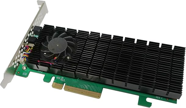 Highpoint Technologies 2-Port M.2 SSD6202A NVMe Boot RAID Controller for VMware ESXi & Virtualization Systems, Green