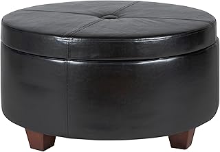 Homepop Upholstered Leather Decorative Furniture
