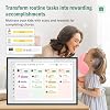 Calendario Digital de Pared con Pantalla Táctil - Marco de Fotos Electrónico Inteligente 10.1 | Planificador familiar interactivo, tabla de tareas para niños, sincronización automática en la nube de listas de tareas, preparación semanal de comidas, horarios para el refrigerador, hábitos diarios 7