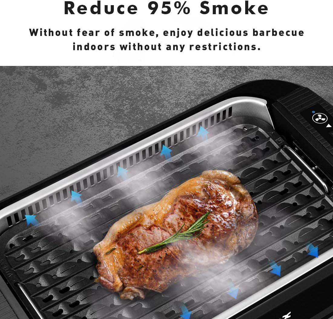 Buy CUSIMAX Electric Smokeless Grill Indoor Grill Portable Korean BBQ