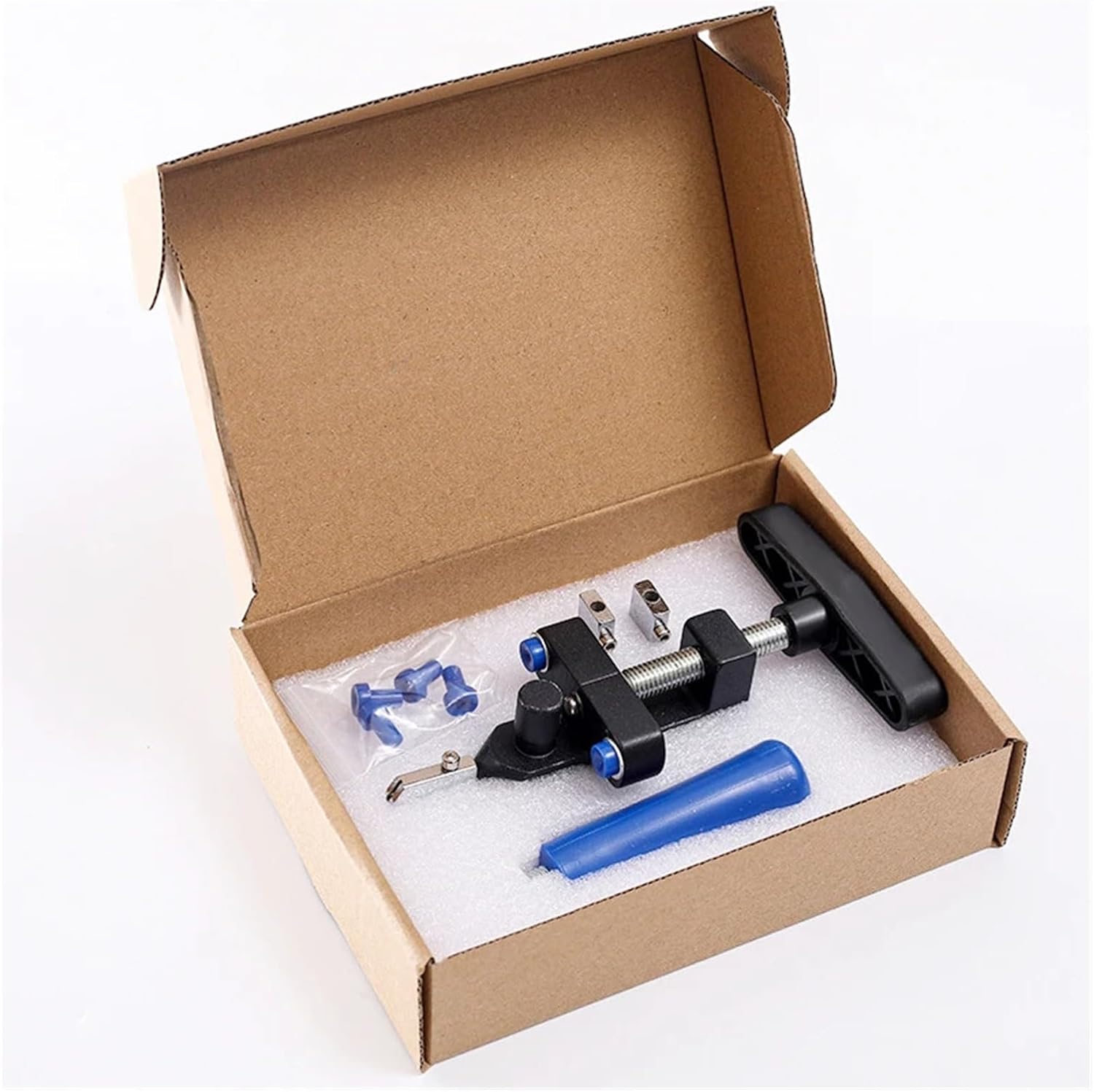 Tile Opener, 2-In-1 Glass Ceramic Tile Cutter With Knife Wheel Diamond Roller Cutting Machine Opener Breaker Tool Set,for Cutting/Tile/Mirror/Window(Black-Set)