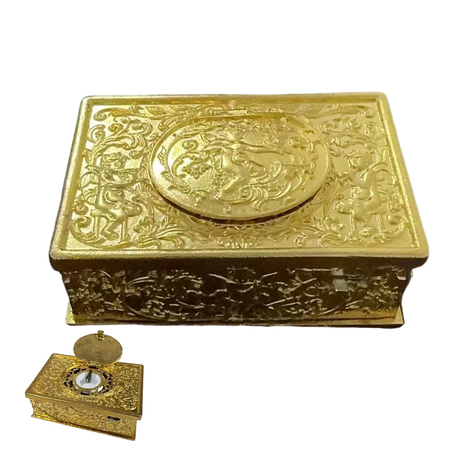 Cajas de música autómata Huvqianu con sonido nítido para decoración elegante de mesa