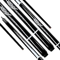 Vista 10 de Taco de billar de 57 pulgadas, punta de cuero multicapa de 0.51 pulgadas, con junta rápida, capa superior brillante resistente a la humedad