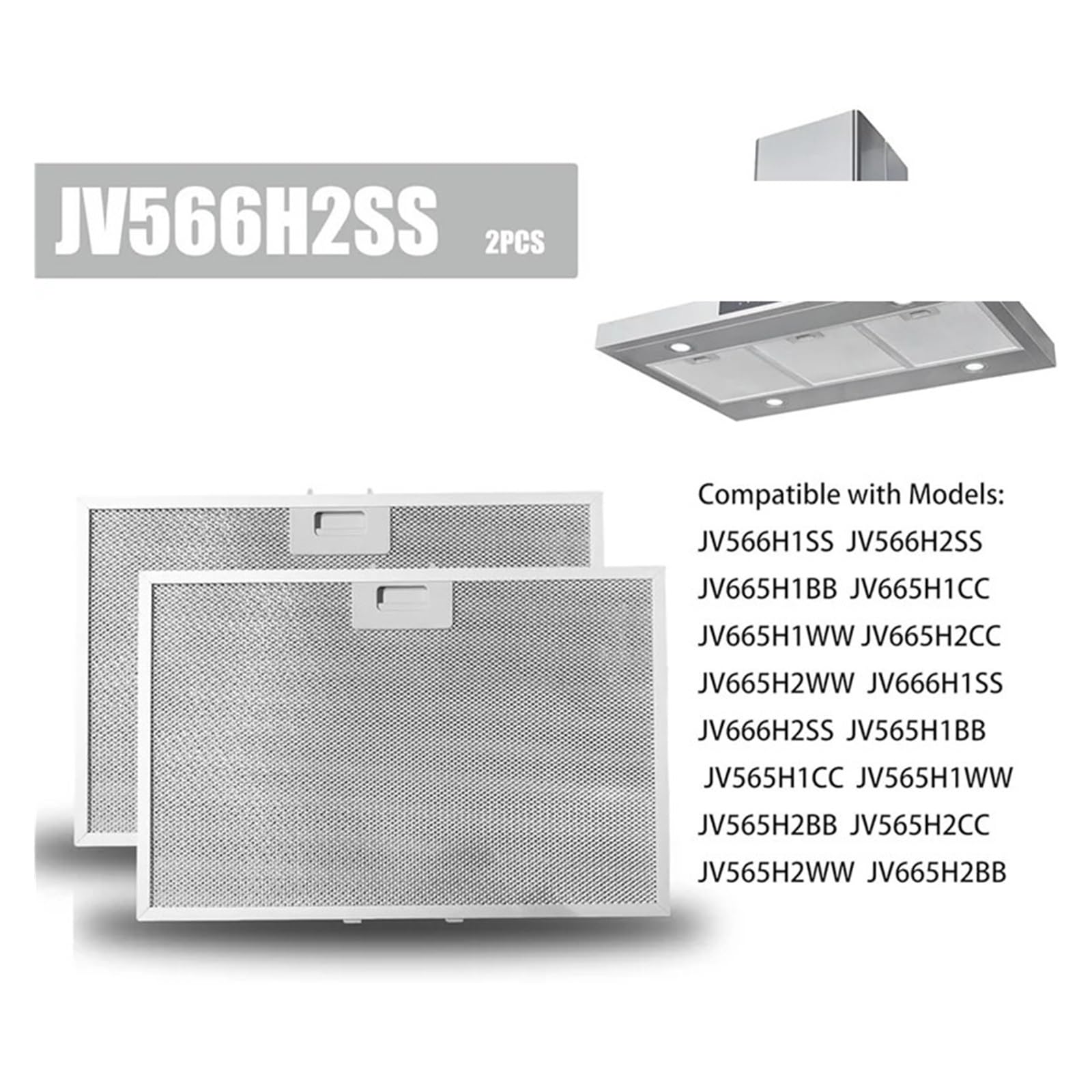 Filtro De Campana Extractora, Compatible Con GE, JV566H1SS