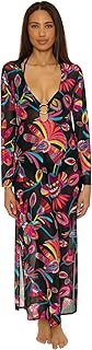 womens Fontaine Mesh Maxi Ring Dress, V-neck, Casual, Beach Cover Ups for Women