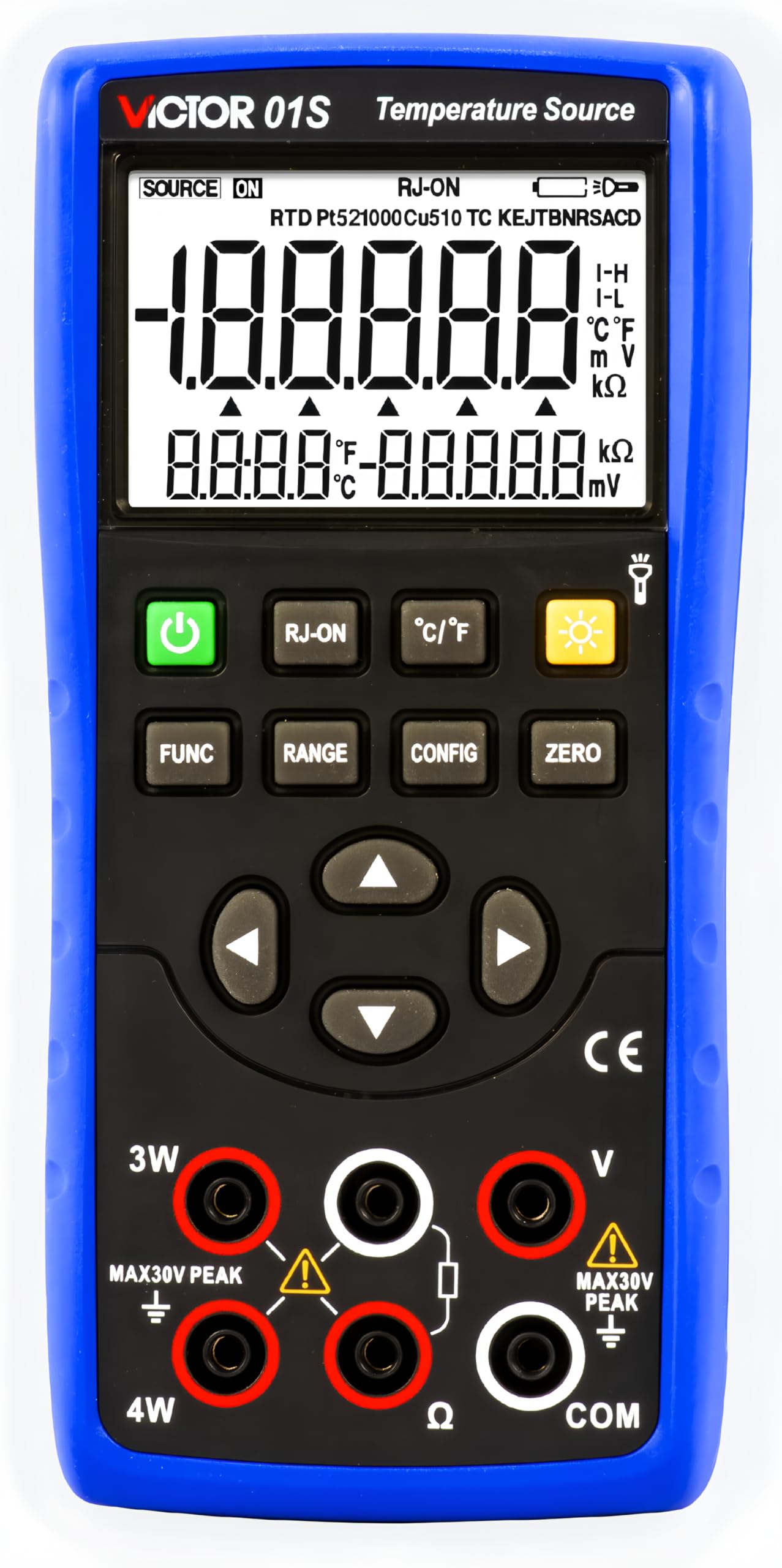 RUOSHUI Multi-function Calibration 01+ Temperature Source Multi-function Process Calibrator 0.05%. 5 Digits Display 8 Types Thermocouple(RUOSHUI 01S)