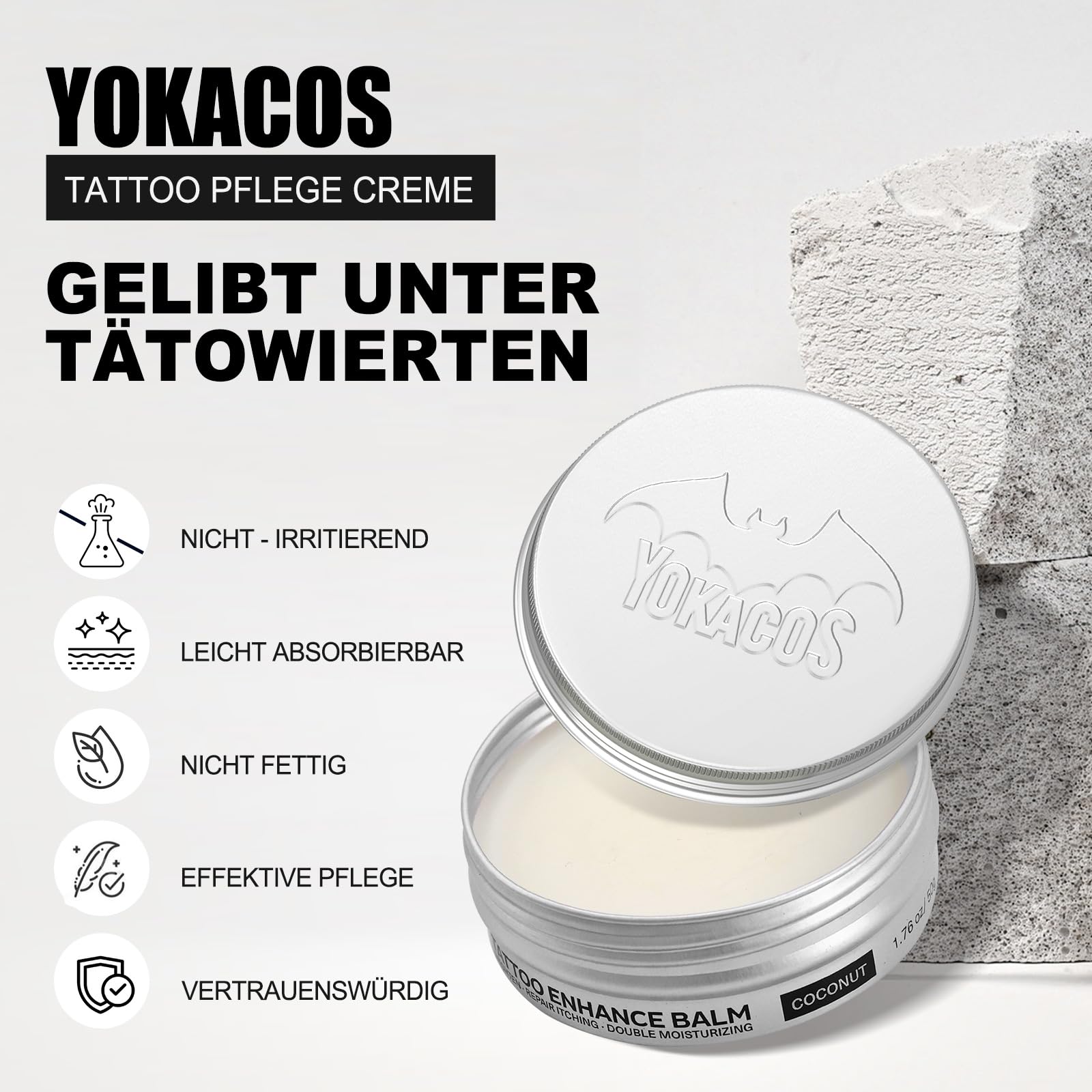 krem do tatuażu, balsam do tatuaż, kremowy do pielęgnacji tattoo, rozjaśniający i nawilżający, wzmacnia kolory tattoos, wspomaga gojenie