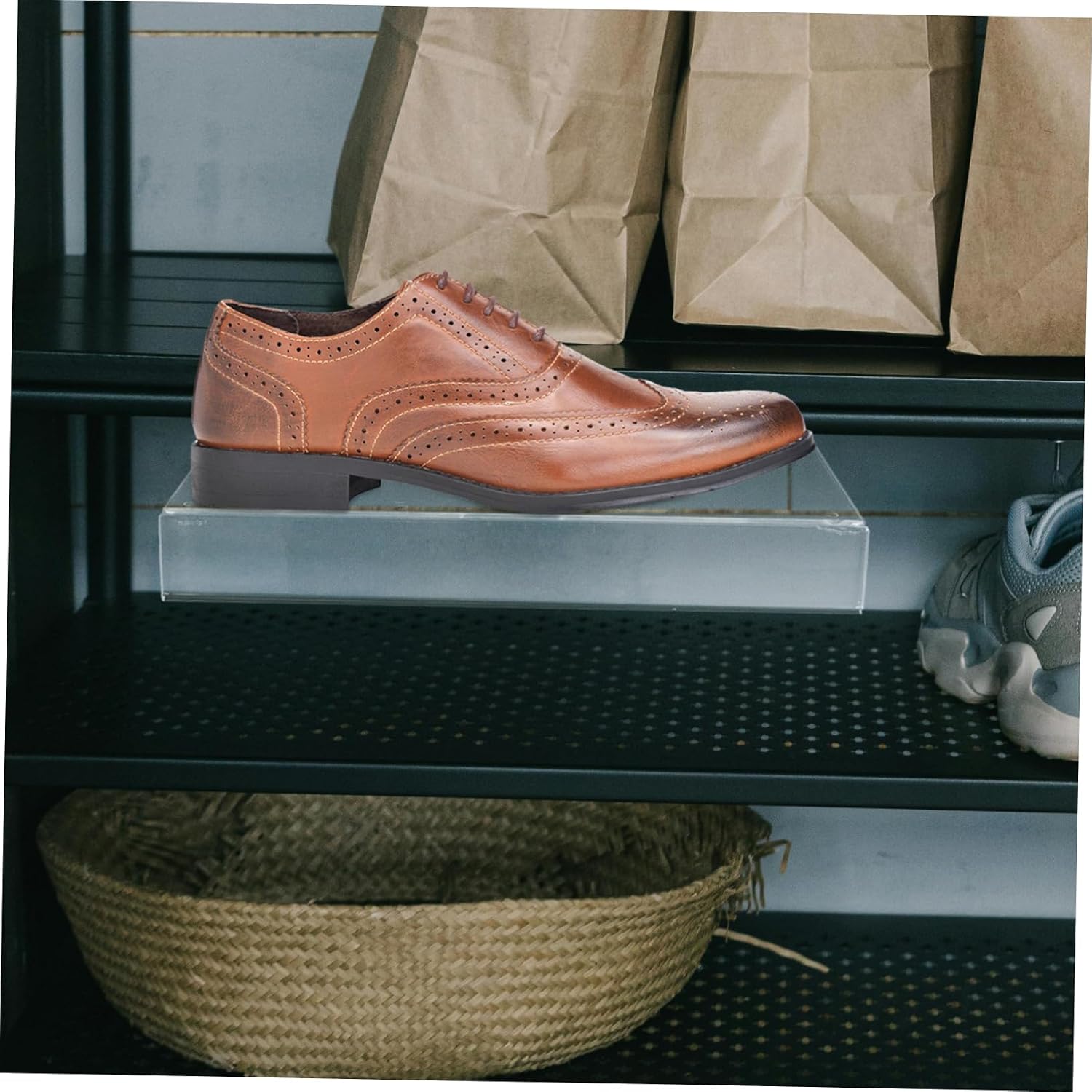 2pcs Shoe Display Shelf for Organized Sneaker Storage for Retail Stores and Home Use and Easy to Install