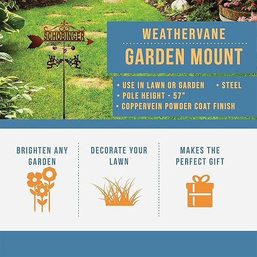 Miniatura 2 de SWEN Products Apellido Veleta (estaca de jardín incluida)