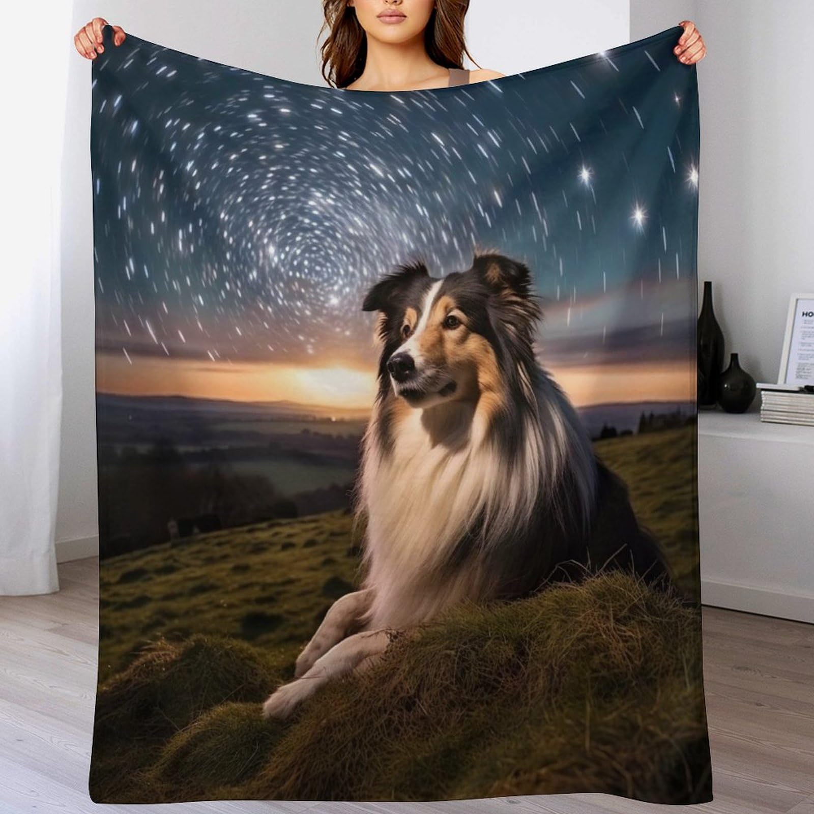 Couverture Shetland en polaire pour canapé anti-froid et légère