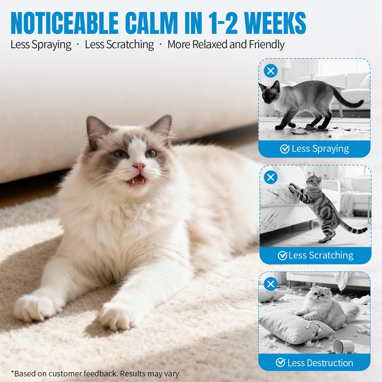 Diffuseur apaisant chat 2 diffuseurs + 4 recharges