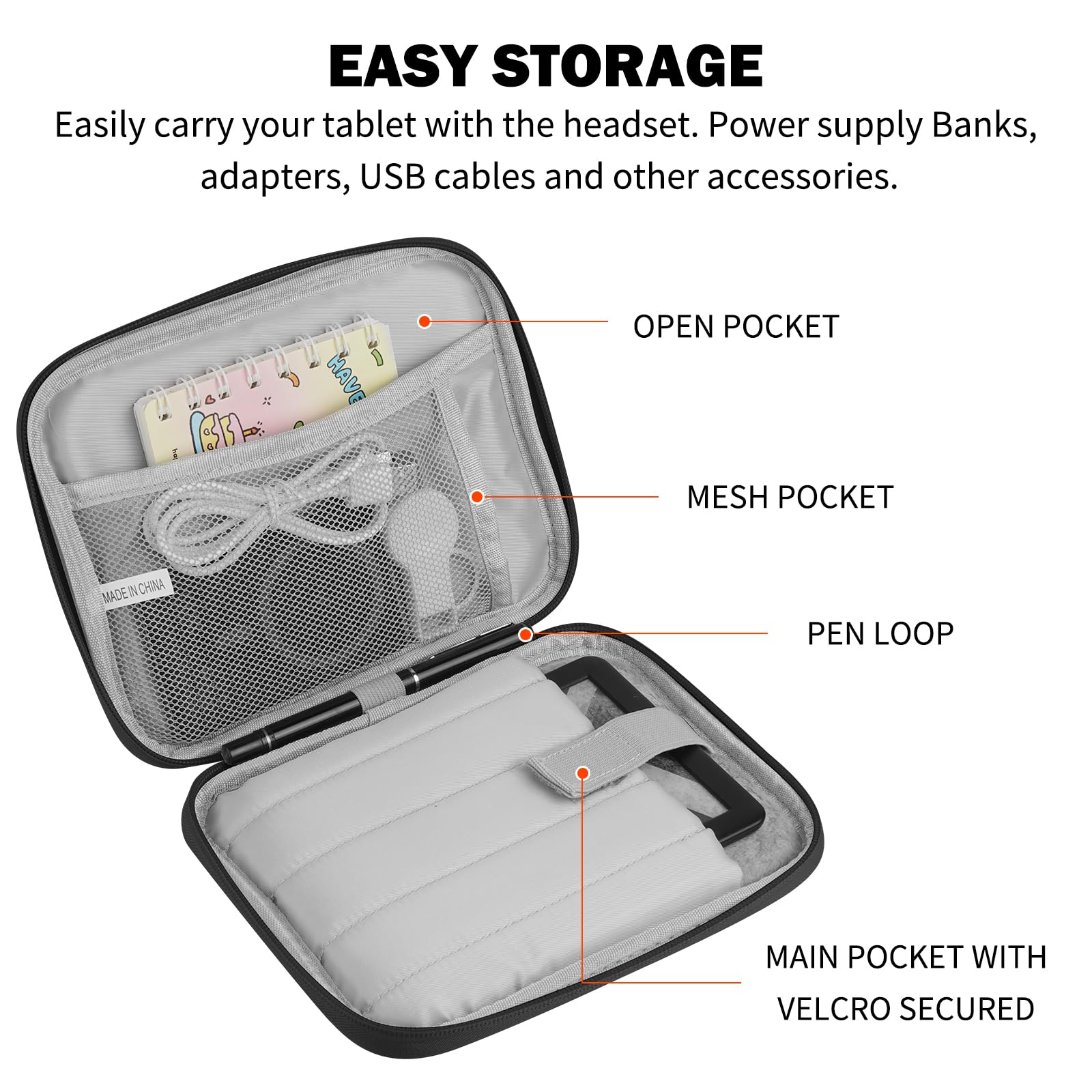Custodia universale per Kindle Paperwhite/Colorsoft 2024 7", Anti-Drop Protective Sleeve Case, Nero