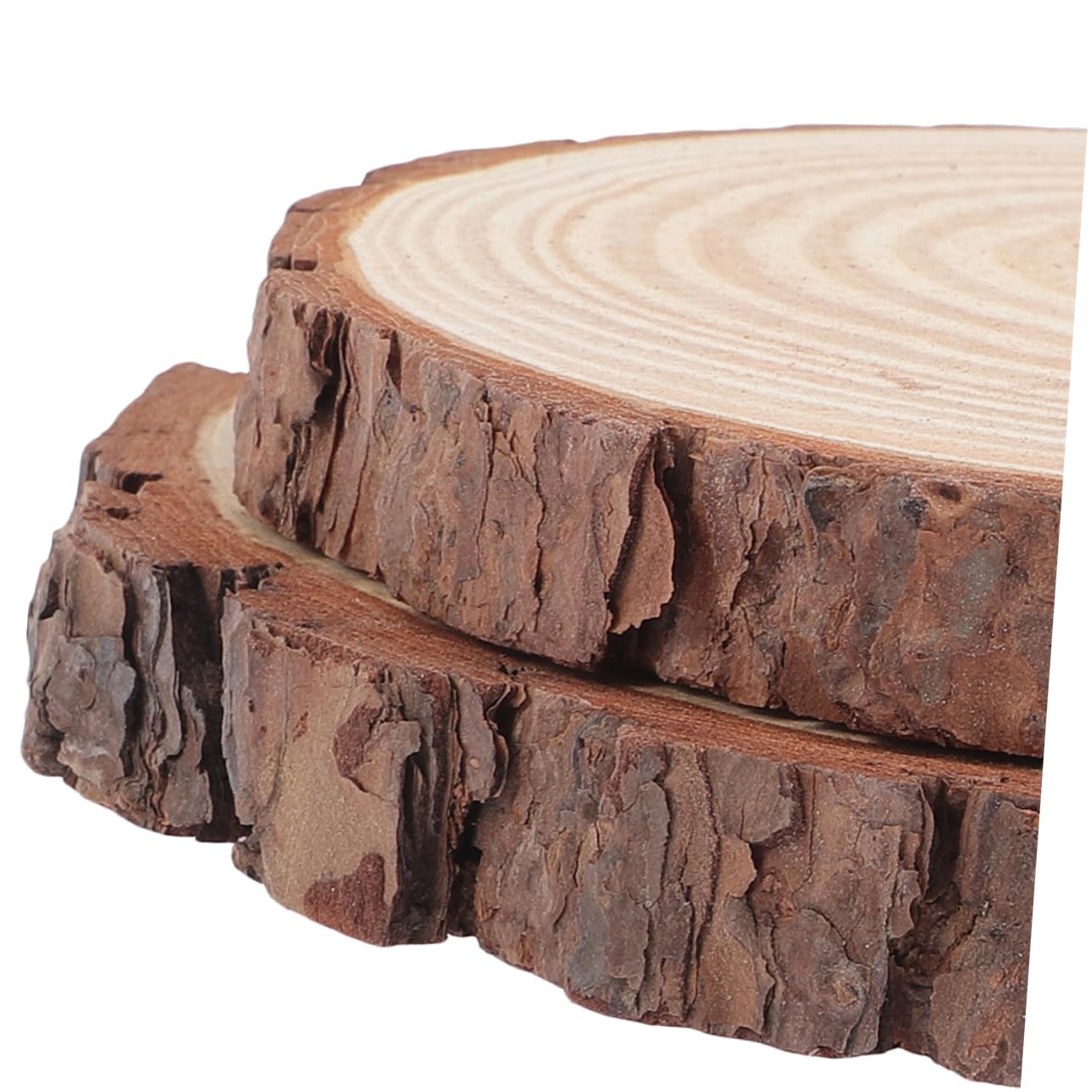 SUPVOX 2 Piezas de Piedras Decorativas para Jardín de Madera Beige Superficie Delicada, Adoquines Portátiles Ideales para Decoración Exterior y Paisajismo