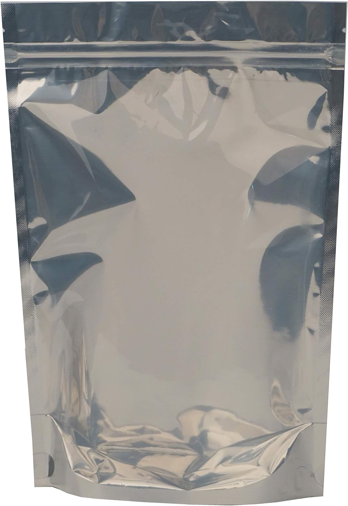 100 Pcs Reusable Aluminium Foil Zip Lock Stand Up Food Pouches Bags for Storing Food,Nuts,Seeds,Beans,Tea,Coffee,Candy,Snack, Dried Fruits (3.5"x5.8"(100 Count))