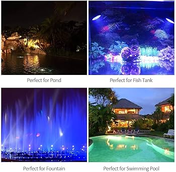 Amazon.com : ZHGSERVU Pond Lights Underwater Fountain Light