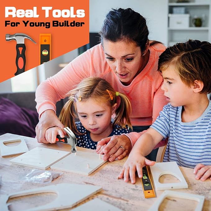 Kit de Herramientas Reales para Niños INCLY 18 Piezas con Cinturón miniatura 7