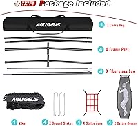 Vista 8 de Red de práctica de sóftbol de béisbol de 7 x 7 pies, red de lanzamiento, red de bateo, con sistema de recolección de pelotas grandes, kit