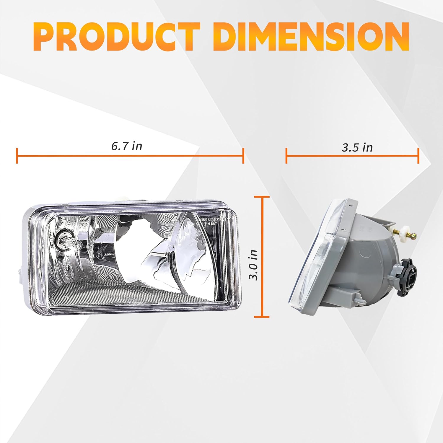 Fog Lights for 07-15 Chevy Silverado 1500/07-13 Avalanche Clear Lens A Pair