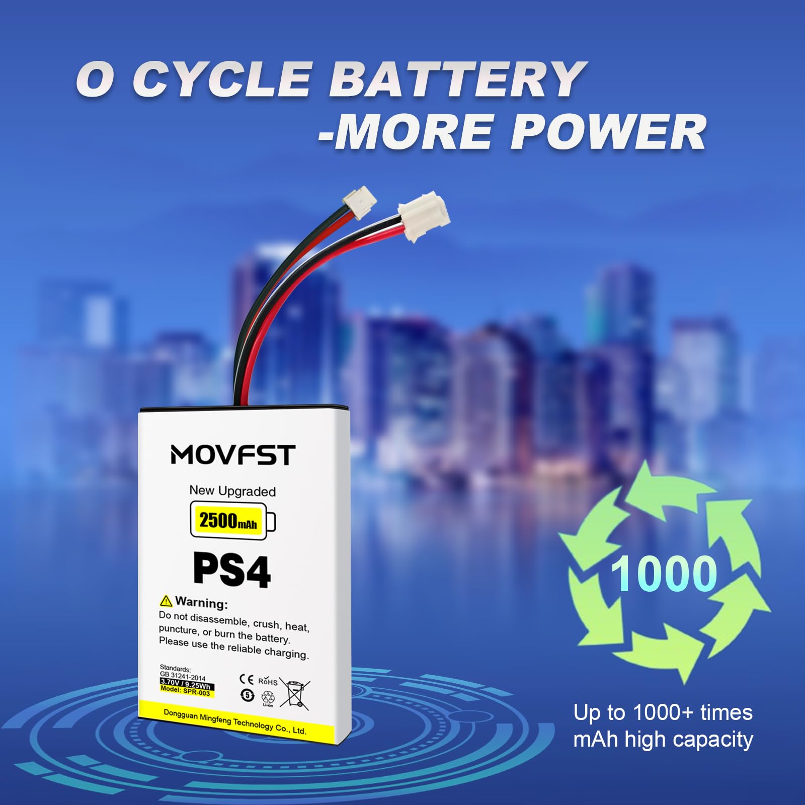 Amazon.com: MOVFST 2Pcs PS4 PS4 Pro Controller Battery Replacement