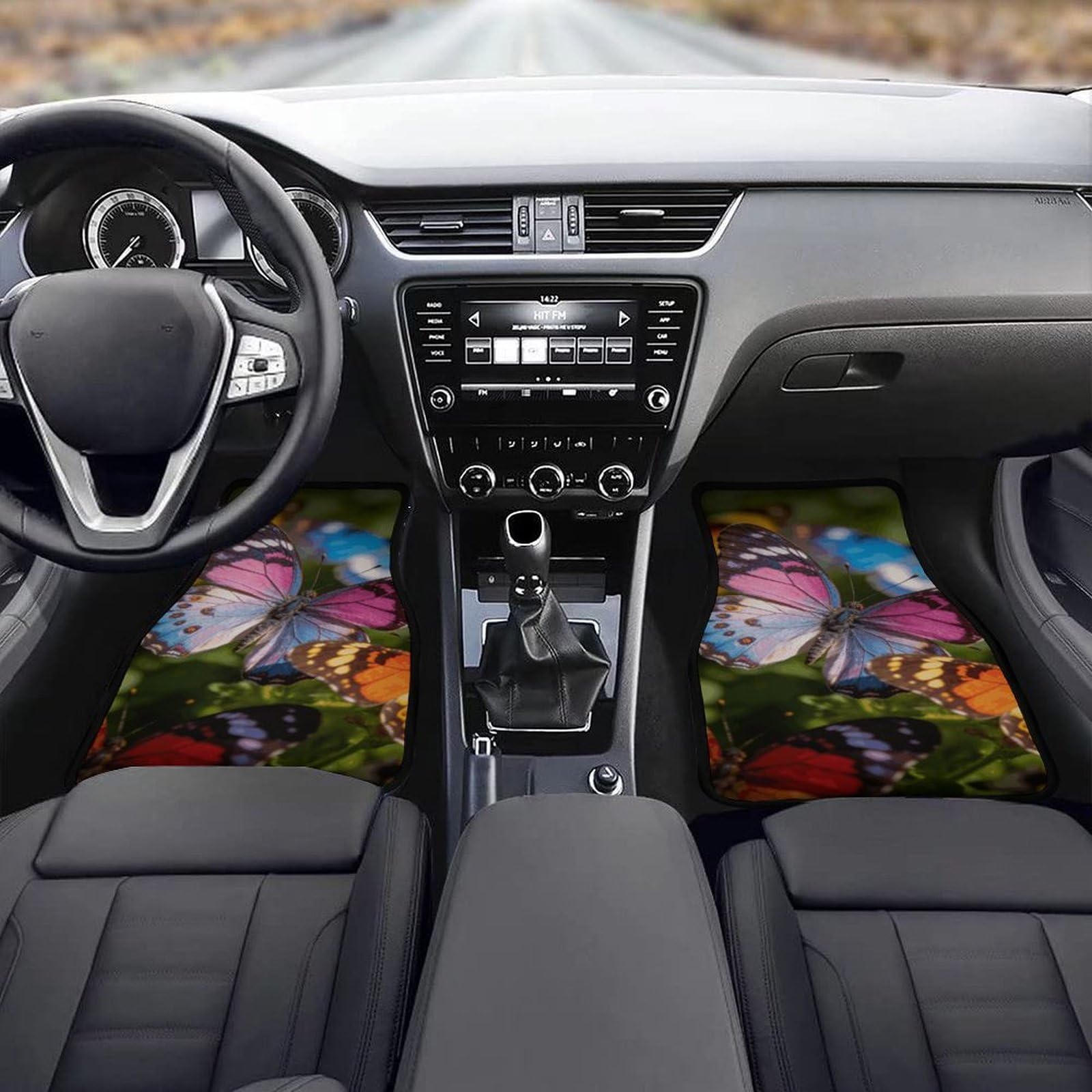 4 tappetini per auto, resistenti, antiscivolo, facili da pulire, adatti per la maggior parte delle auto, per tutte le stagioni, universali, adatti per SUV, berline e camion