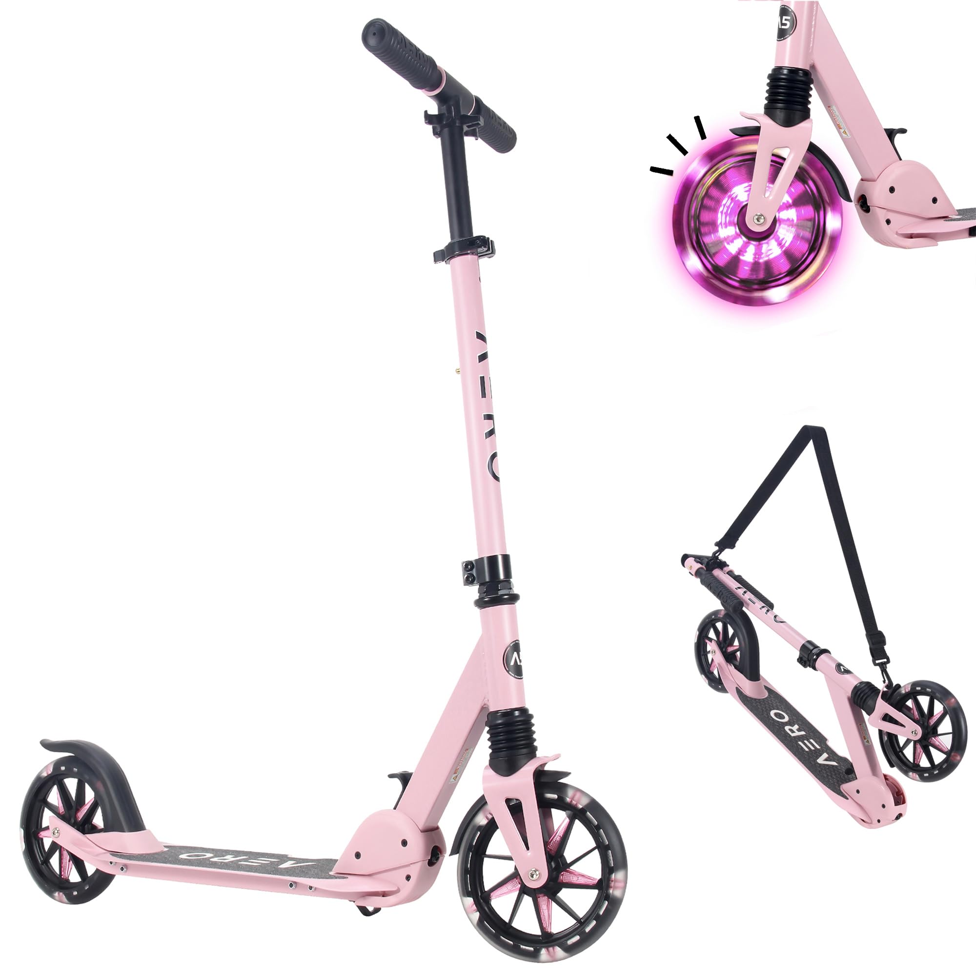 AERO MOBILITY Big Wheel Kick Scooter for Kids 6-12, Teens & Adults
