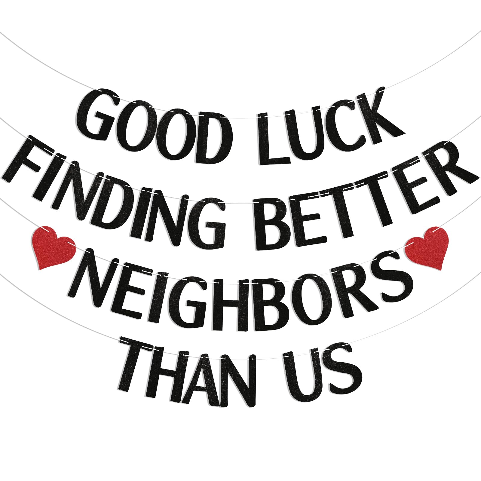 60 Second Makeover® Grußkarte – „Good Luck Finding Better Neighbours Than Us“, A6, Blanko Innen (mit Umschlag)