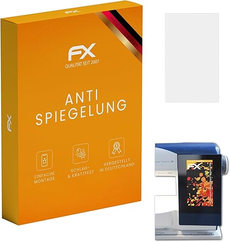 atFoliX Protector de pantalla compatible con Husqvarna Viking Designer Brilliance 80 película protectora de pantalla, antirreflectante y absorbente