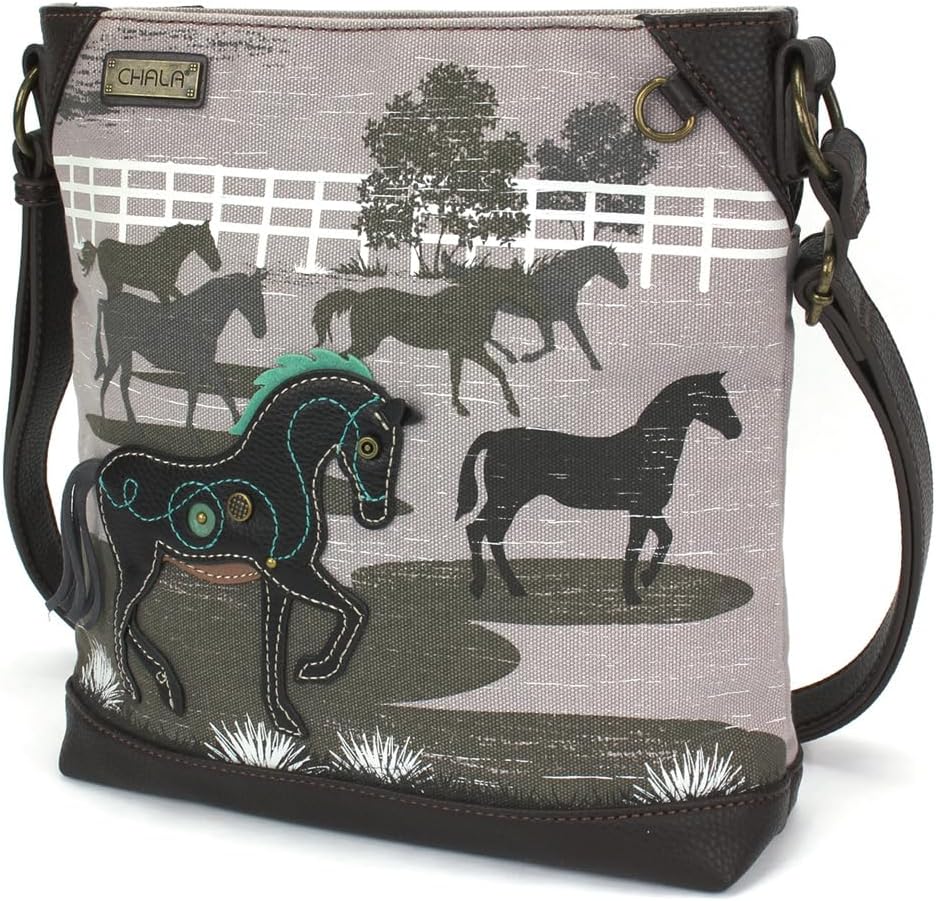 CHALA Canvas Crossbody Women Mid-Size Crossbody Shoulder Purse with Adjustable Strap - Image 6