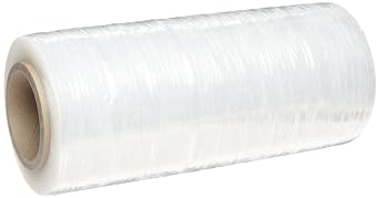 PVT18120 Linear Low Density Polyethylene Clear Cast Hand Stretch Wrap On a 3" ID Core, 1000 Length x 18" Width x 120 Gauge Thick Case of 4