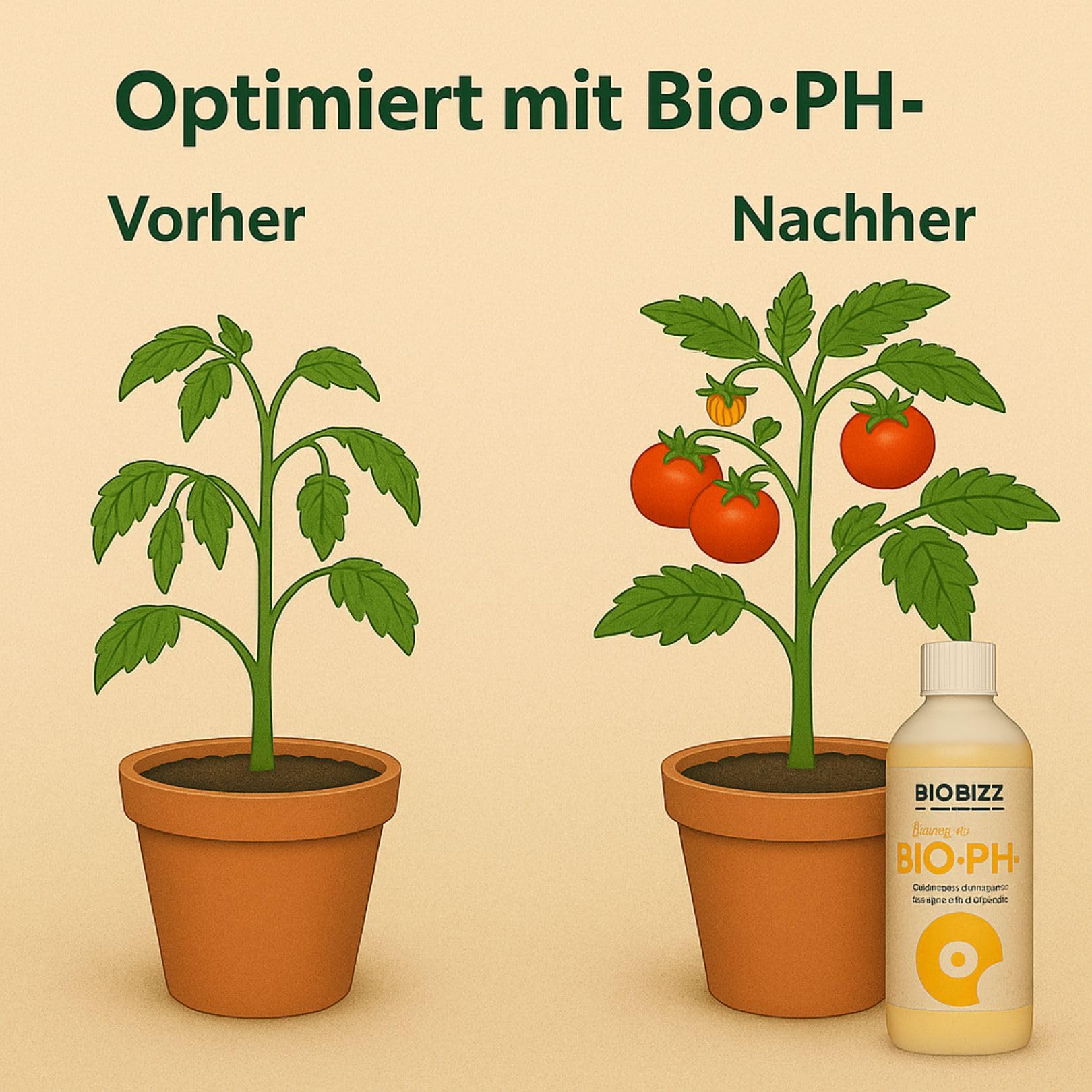 BioBizz Bio pH- Menos 5 Liter - Crecimiento de cultivo biológico natural con reducción de pH para interiores Fertilizante ph Minus Liquid