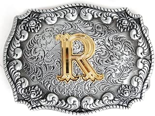 Initial Letter Western Cowboy Belt Buckle Alphabet Rodeo Belt Buckle - coolthings.us