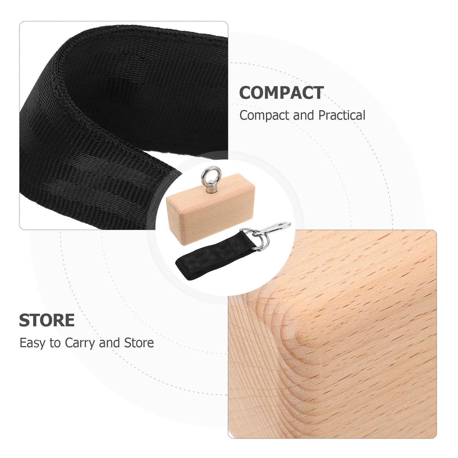 KICHOUSE Drewniany Grip Trenażer z Ergonomiczny Do Treningu Siły Palców i Nadgarstka Przenośny Sprzęt Wspinaczkowy Do Ćwiczeń Domu i Siłowni Wzmacniający Chwyt i Podnoszenia