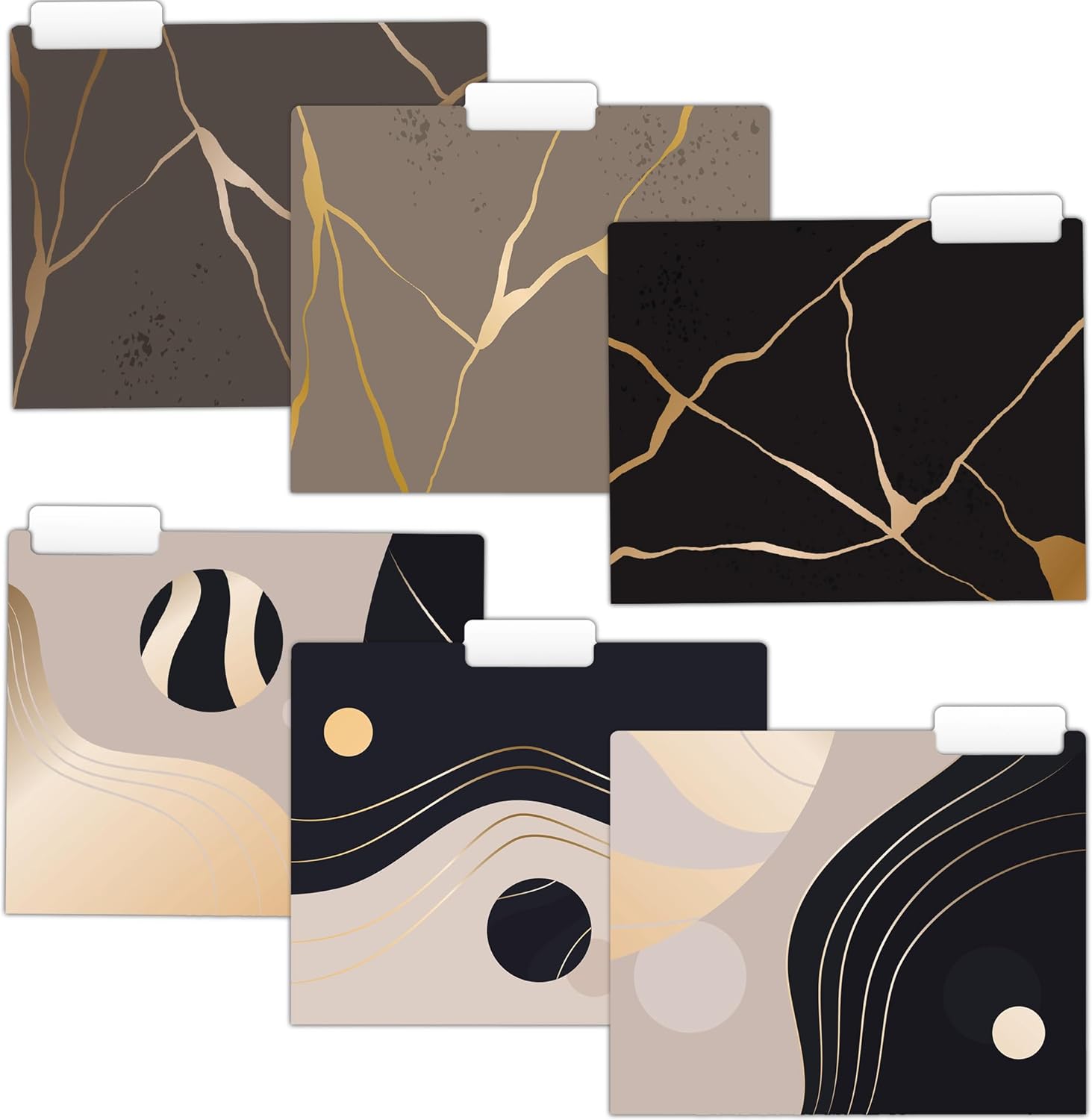 File Folders (6 Designs), Folders, Decorative File Folders, Cute File Folders, Letter Size, Pretty Folders, Folders Office, Geometric File Folder, Dolder Design (24)