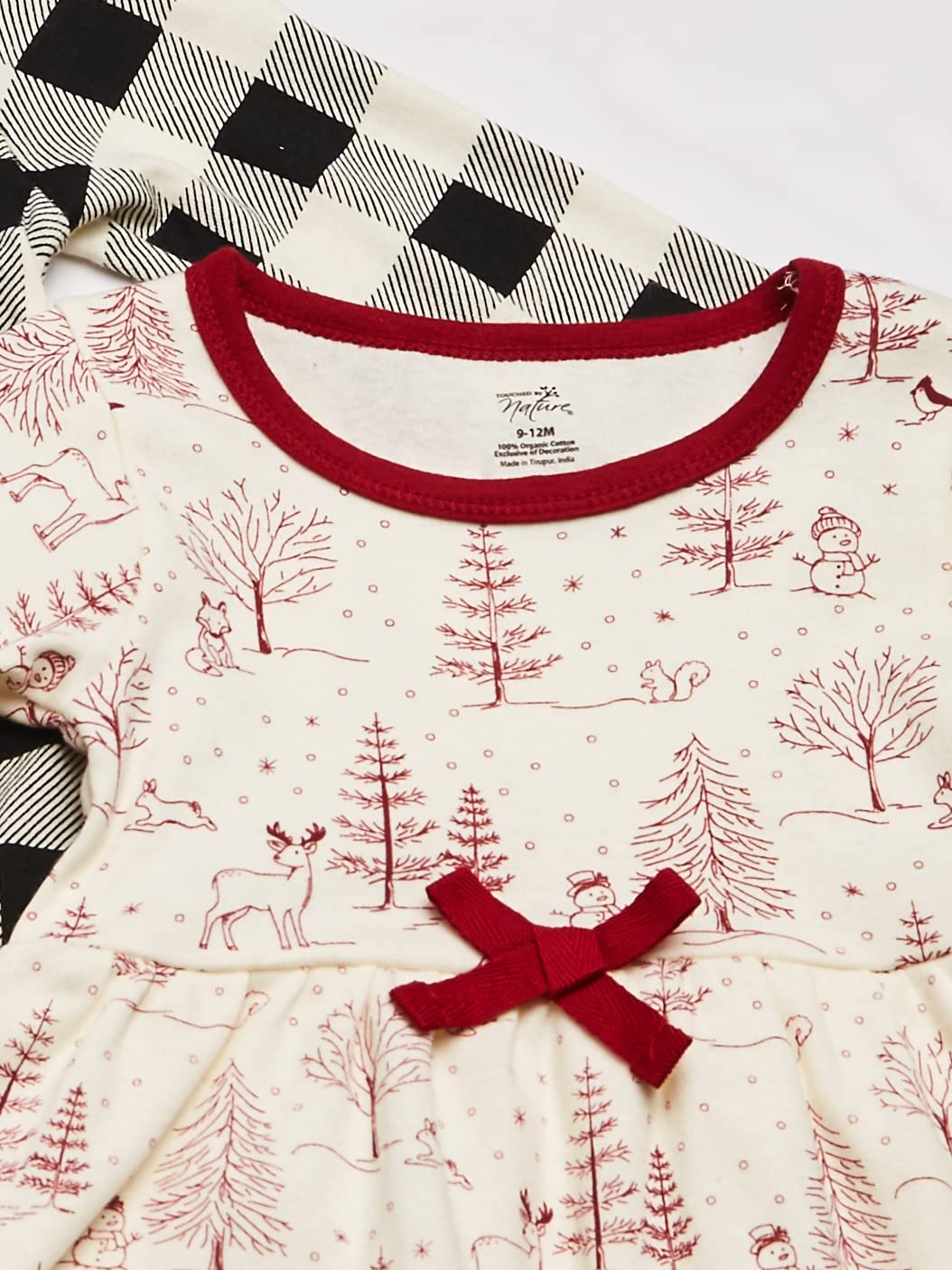 Touched by Nature Baby - Mädchen Organic Cotton Short-Sleeve and Long-Sleeve Dresses Lssiges Kleid