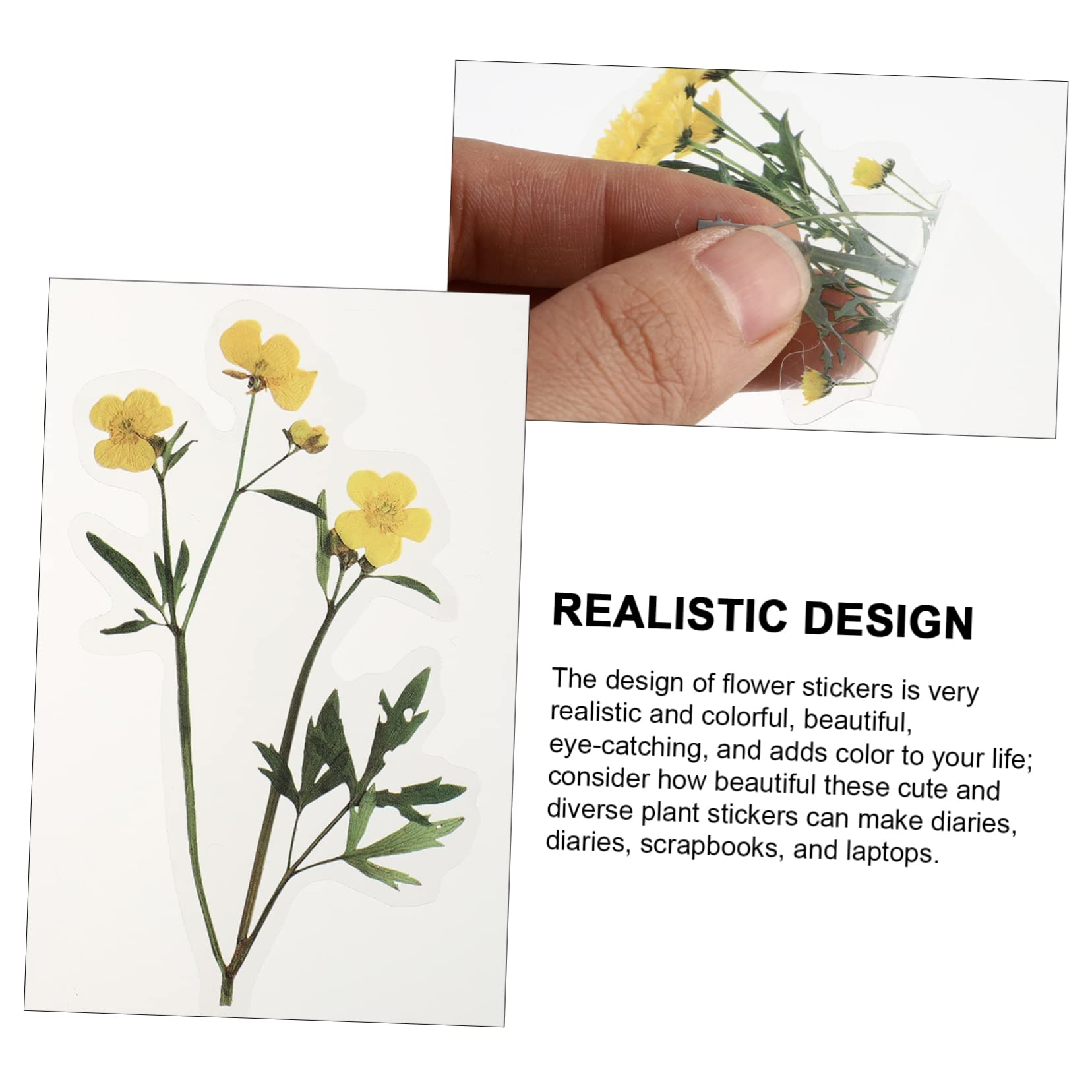 STOBOK 720stücke Blumen Dekoration Aufkleber Für Scrapbooking Selbstklebende Diy Sticker Handgemachte Designs Für Notizbücher Kalender Und Material Bunte Formen Und Muster