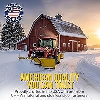 Vista 9 de Borde de hoja de quitanieves resistente de 48 pulgadas fabricado en Estados Unidos con equipo de montaje Reemplazo de borde de corte de barra