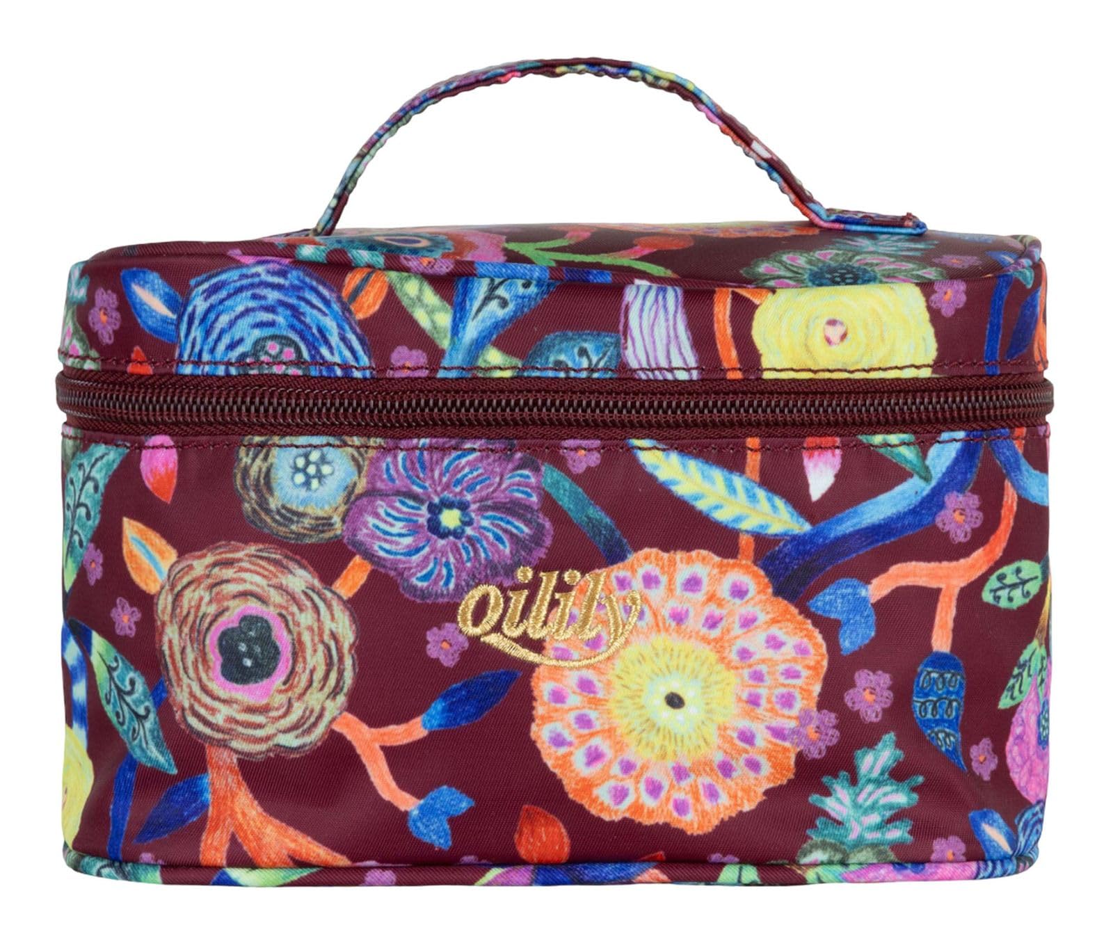 Oilily Beauty Case Kosmetiktasche Tawny Port bunt Neu