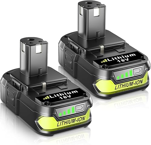 Miniatura 1 de FERRYBOAT Paquete de 2 baterías de repuesto P102 de 3.6 Ah para Ryobi de 18 V para herramientas eléctricas inalámbricas de 12-18 V P108 P103 P105