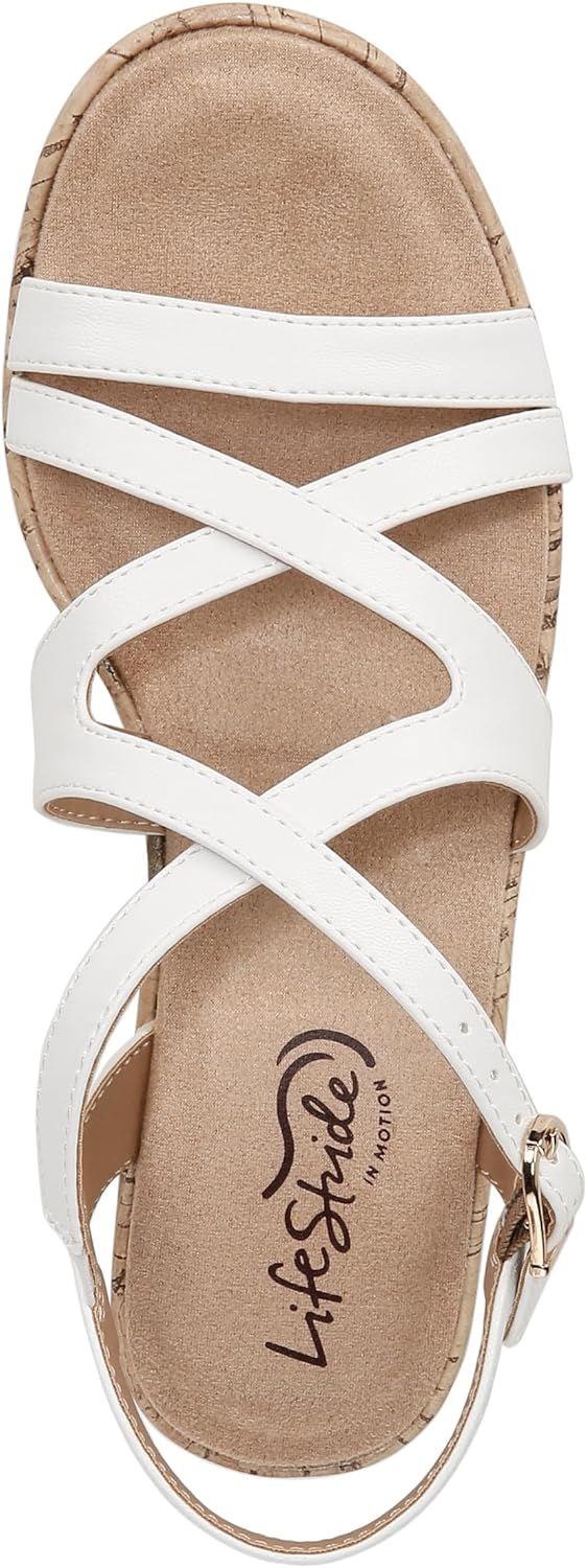 LifeStride Women's Bailey Strappy Platform Wedge Sandals
