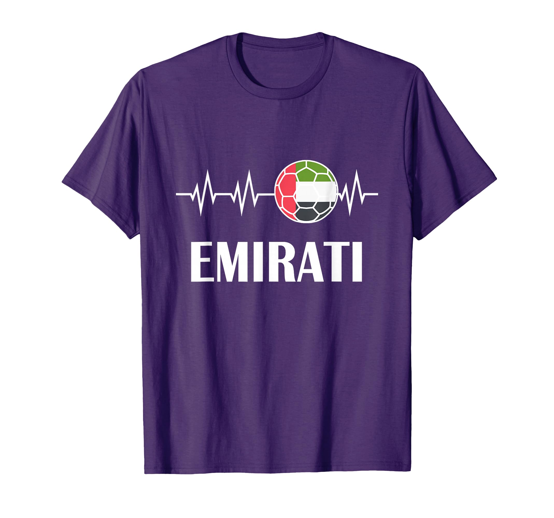 Soccer Heartbeat T-Shirt I Love Emirates Futbol Gift Tee T-Shirt