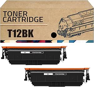 Amazon.com: Compatible T12 Toner Cartridge Replacement for Canon T12BK ...