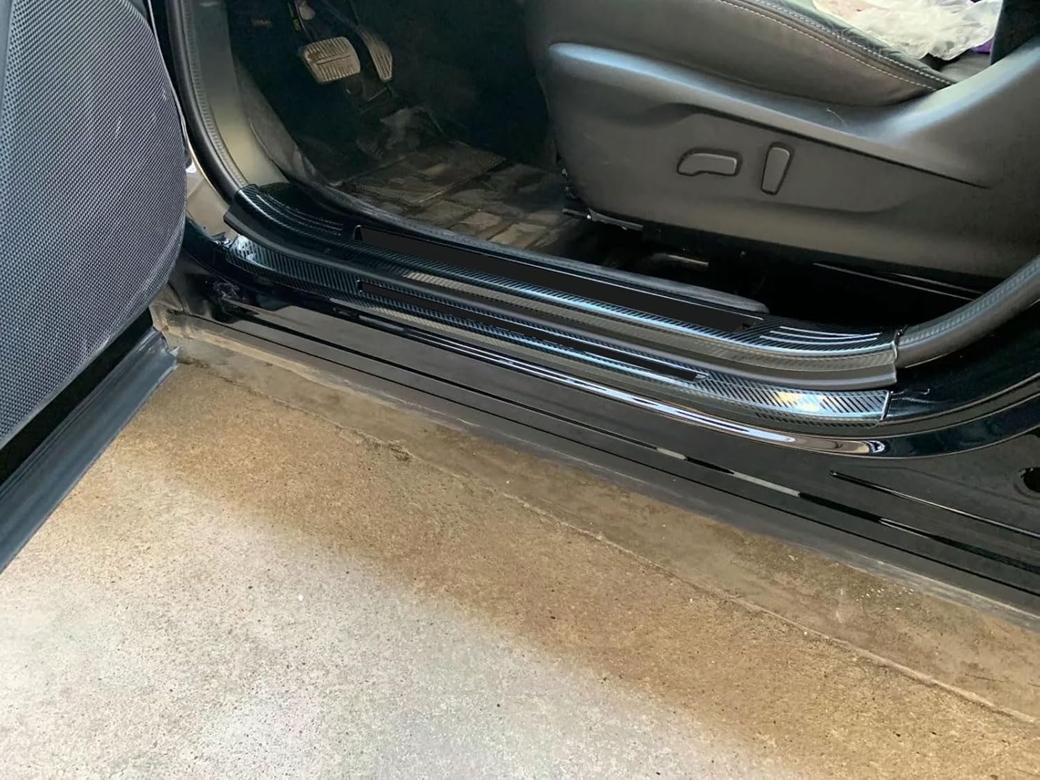 Entry Guards Cover Compatible with Subaru Forester 2024 2023 2022-2019 Door Sills Welcome Pedal Protect Trim Car Accessories Stainless Steel 8PC(Carbon Fiber Style)