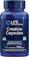 Vista 1 de Life Extension Cápsulas de creatina, monohidrato de creatina, promueve la fuerza, músculo magro, resistencia saludable, sin OMG, sin gluten, 120